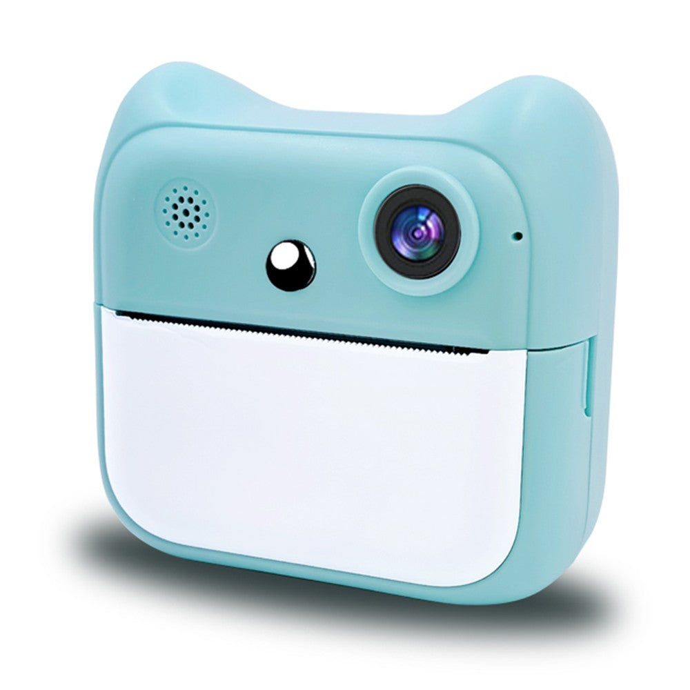 2400W Kids Instant Print Digital Camera with 2.4 Screen & Dual Lens - Inkless Thermal Cartoon Printer for Girls & Boys