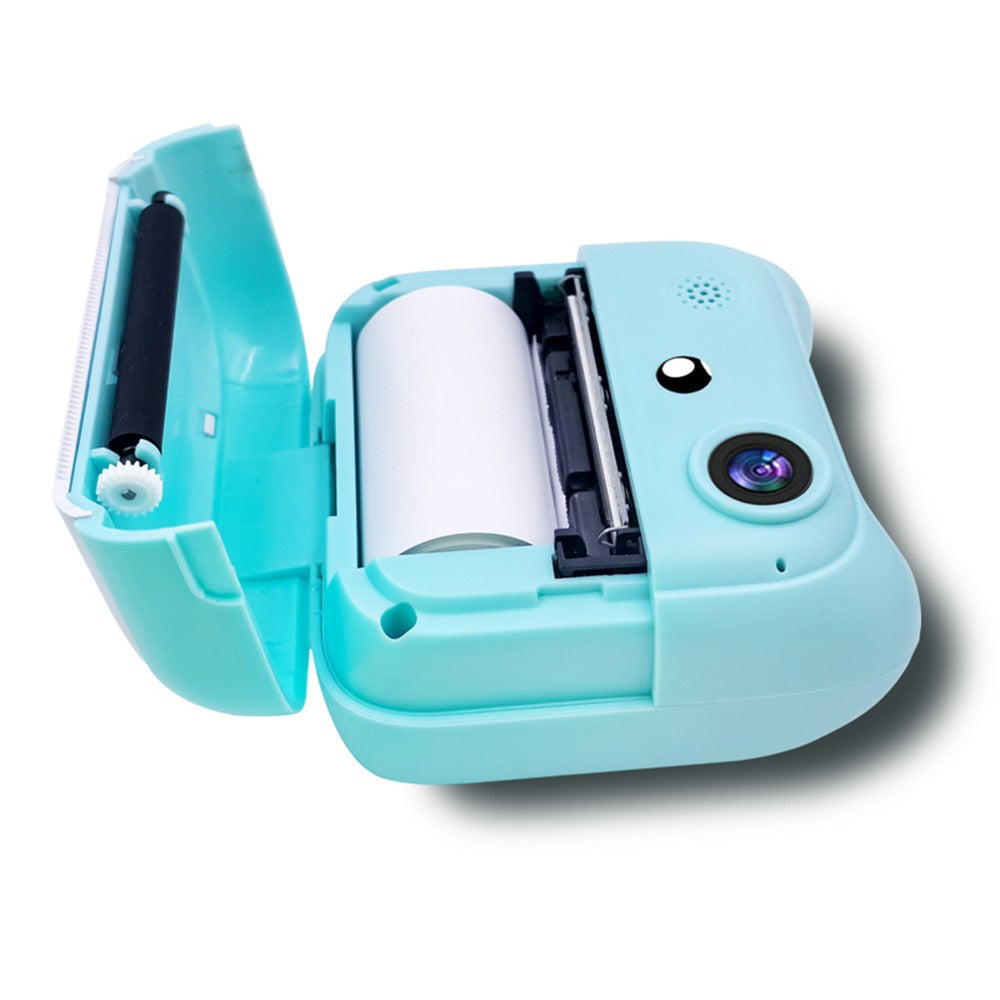 2400W Kids Instant Print Digital Camera with 2.4 Screen & Dual Lens - Inkless Thermal Cartoon Printer for Girls & Boys