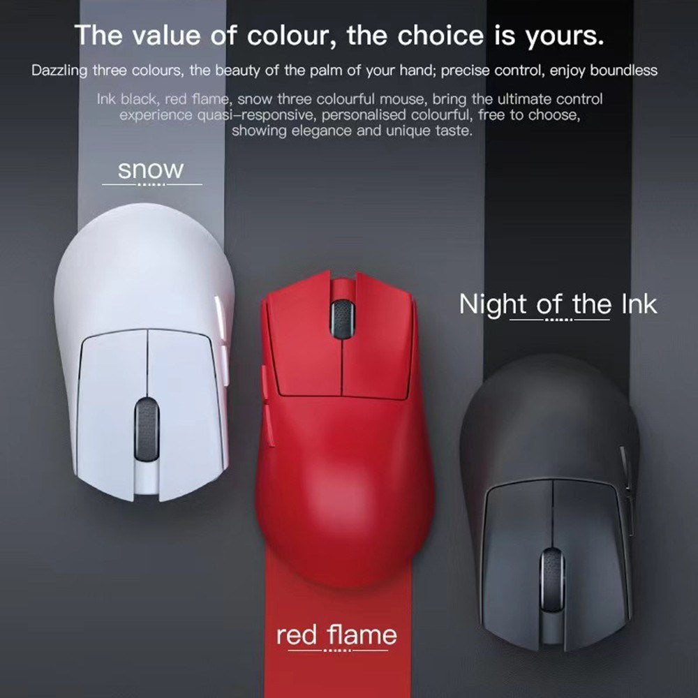 Darmoshark N5 Lightweight Tri-Mode Gaming Mouse: 2.4G/BT/Wired Wireless with Adjustable Speeds for PC & Laptop