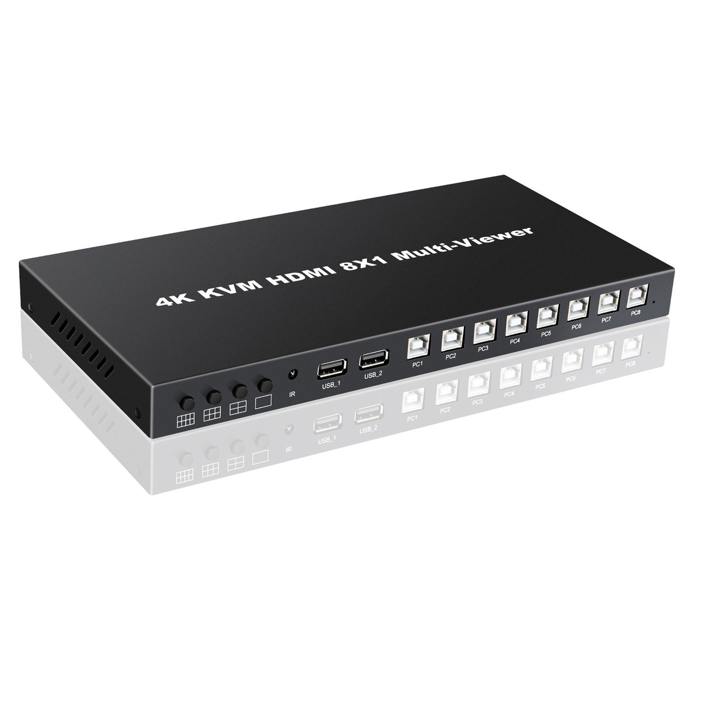8-Port 4K HDMI Splitter with Remote, 4K/1080P Switch Box for DVD Player, TV, PC