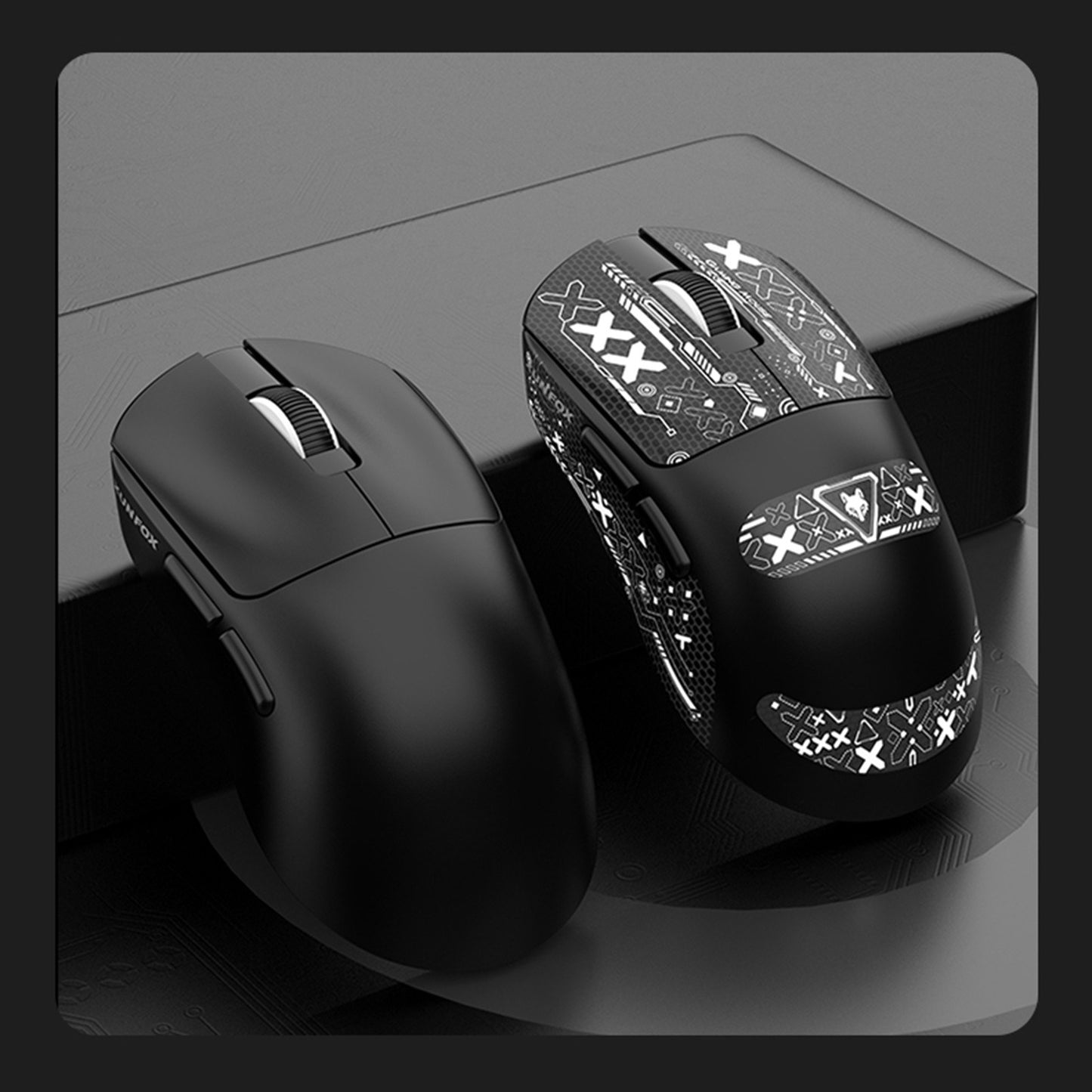 XUNFOX PAW3311 Wireless Gaming Mouse - Lightweight, Rechargeable, Ergonomic, 3-Mode Connection, Anti-Slip for PC/Laptop