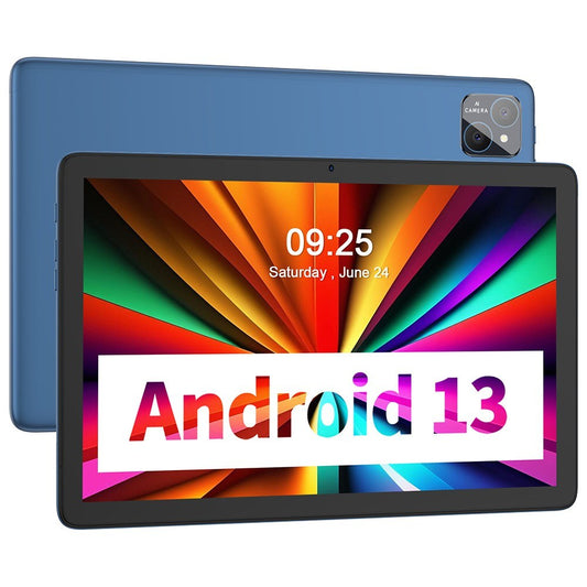 10.1-Inch Android 13 Tablet, 128GB ROM, 8GB RAM, 1TB Expandable, 8000mAh Battery, IPS Touchscreen, Dual Camera, WiFi 6, BT 5.0