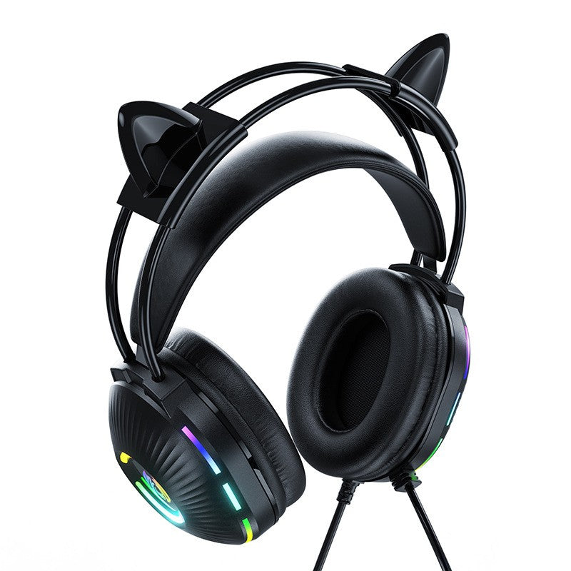 7.1 Surround Sound Gaming Headsets with Mic, Noise-Canceling Over-Ear Wired Headphones & LED Lights for PC