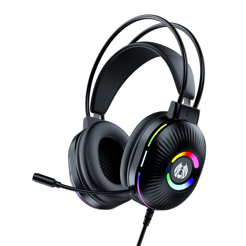 7.1 Surround Sound Gaming Headsets with Mic, Noise-Canceling Over-Ear Wired Headphones & LED Lights for PC