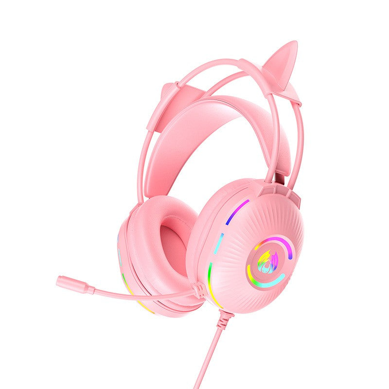 7.1 Surround Sound Gaming Headsets with Mic, Noise-Canceling Over-Ear Wired Headphones & LED Lights for PC