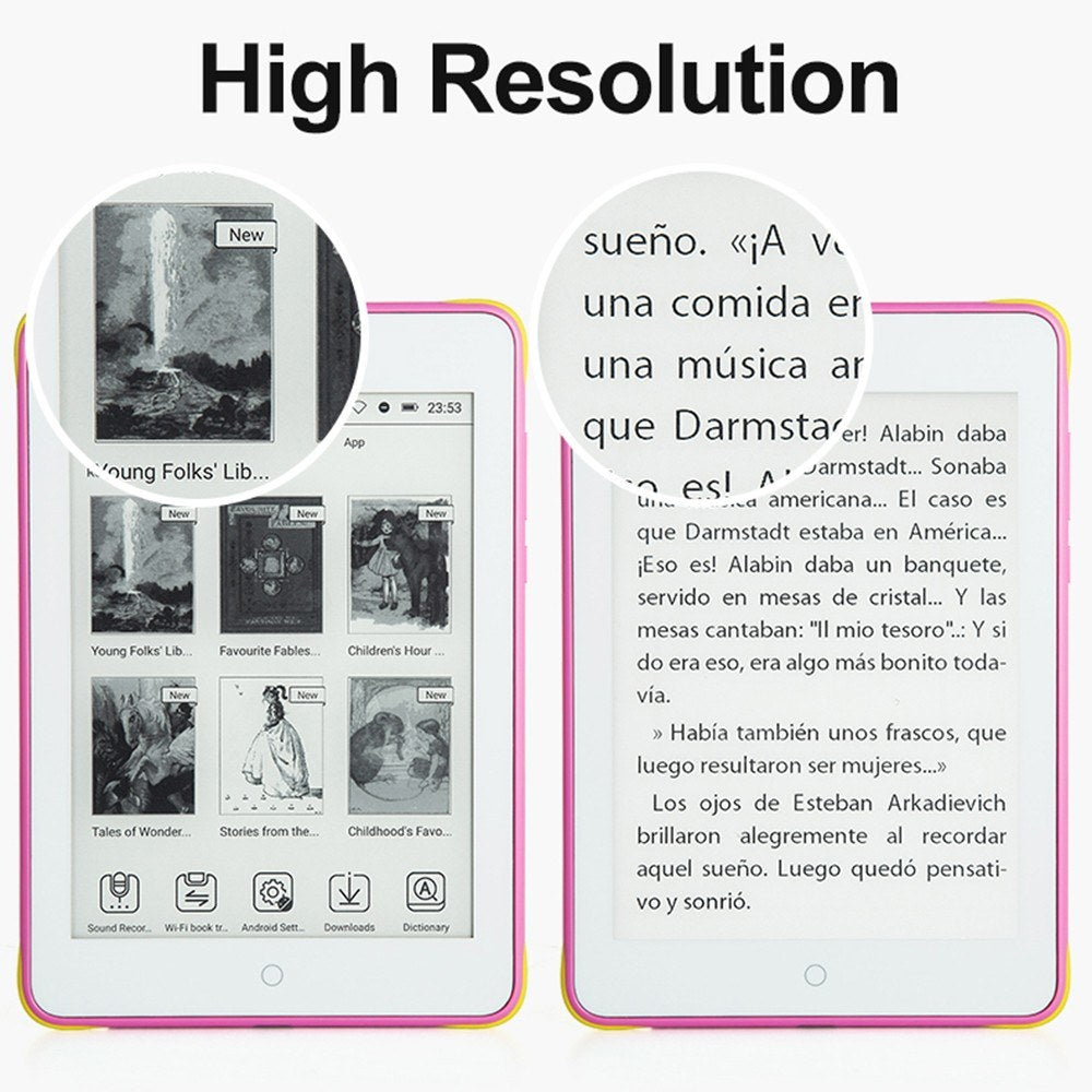 6 S62 Color E-Book Reader - Eye-Friendly E-Paper Tablet for Learning with Audio/Video Support