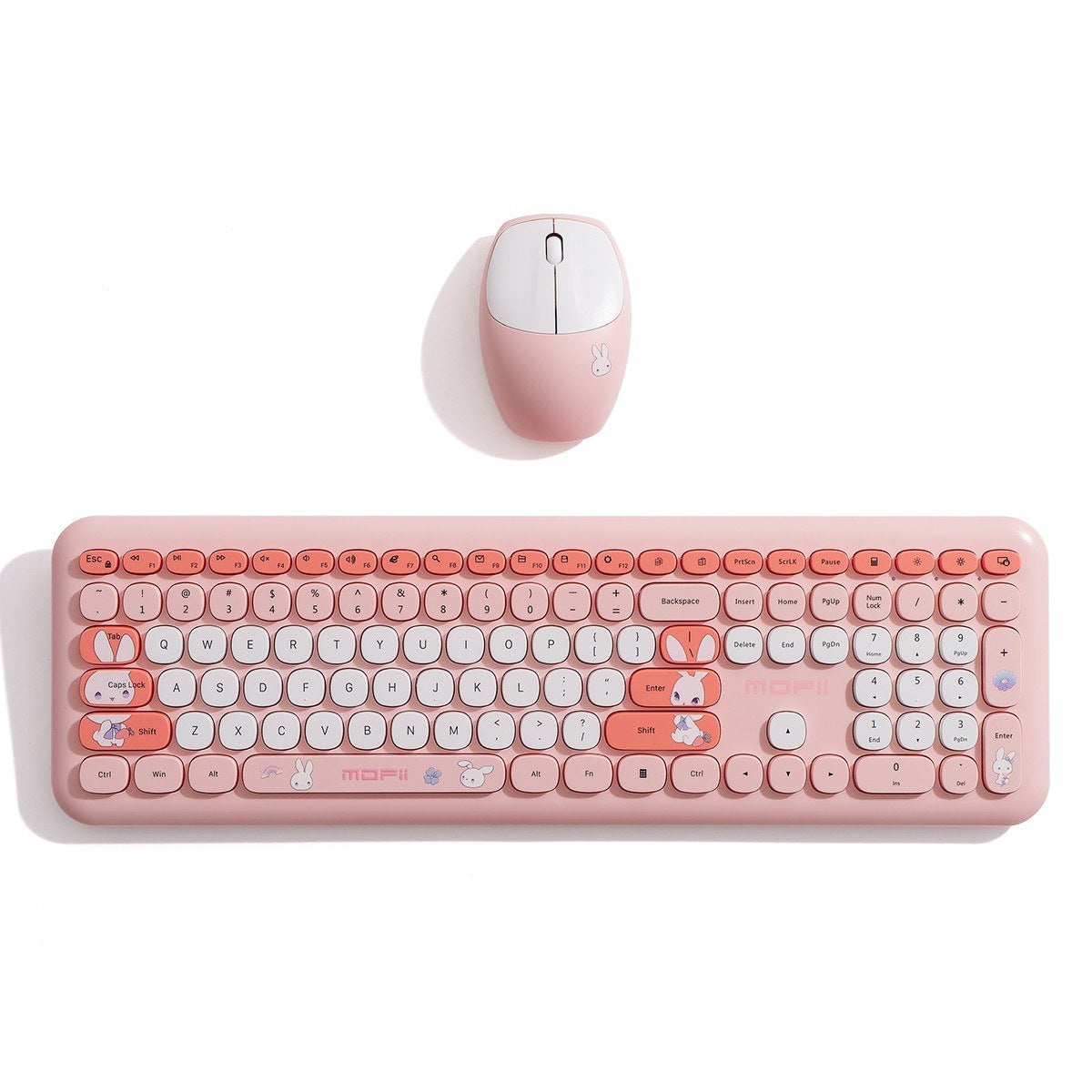 Ultra-Slim Mofii 110-Key Wireless Keyboard & Mouse Set 2.4GHz USB Ergonomic for Office