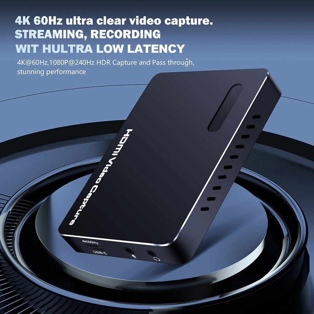 4K HDMI Video Capture Card - USB 3.2, 4K60Hz, Low Latency, Plug & Play, Colorful Streaming & Recording