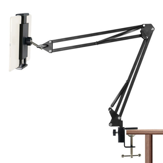 Flexible Desk/Bedside Phone & Tablet Holder, Adjustable Arm Bracket for 4-12.9 Devices