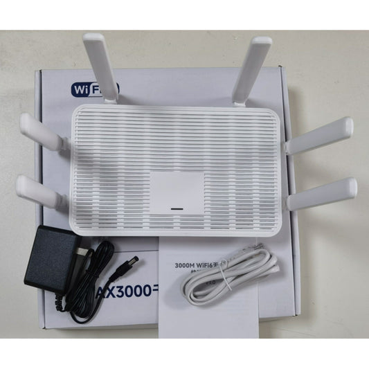 WiFi 6 Dual-Band Wireless Router 3000Mbps Gigabit for Home/Office Hotspot