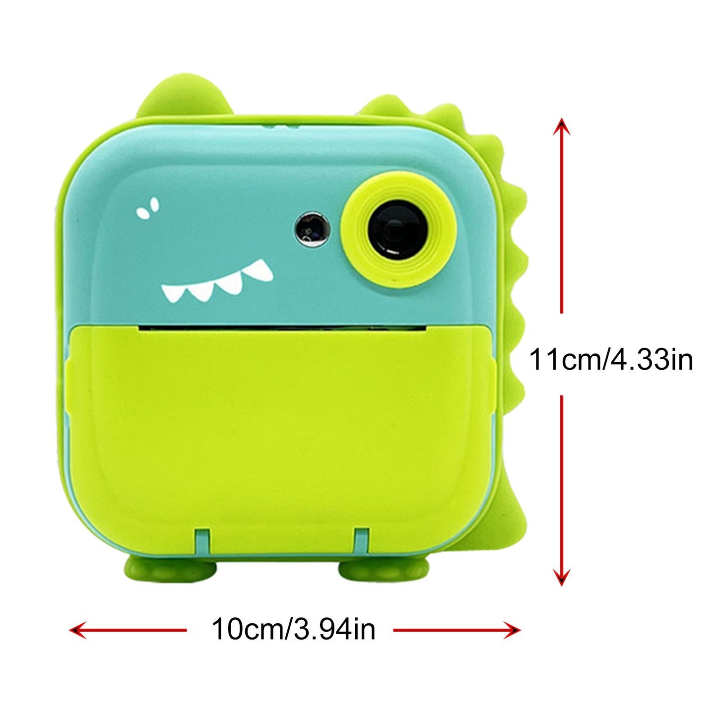 Instant Print Digital Camera for Kids - 2400W High-Resolution, 2.4 Display, Cartoon Inkless Thermal Printer, Dual Lens for Boys & Girls