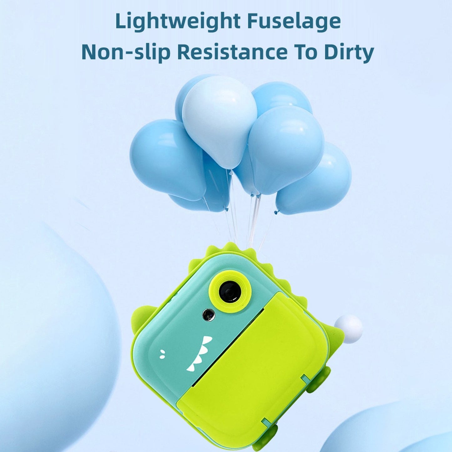 Instant Print Digital Camera for Kids - 2400W High-Resolution, 2.4 Display, Cartoon Inkless Thermal Printer, Dual Lens for Boys & Girls