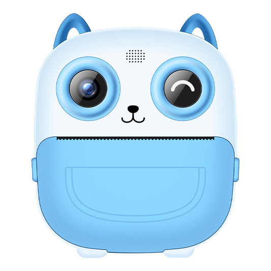 Kids Instant Print Mini Camera with Thermal Printing, Fun Games, Creative Graffiti, 16-Level Grayscale, Rechargeable Battery