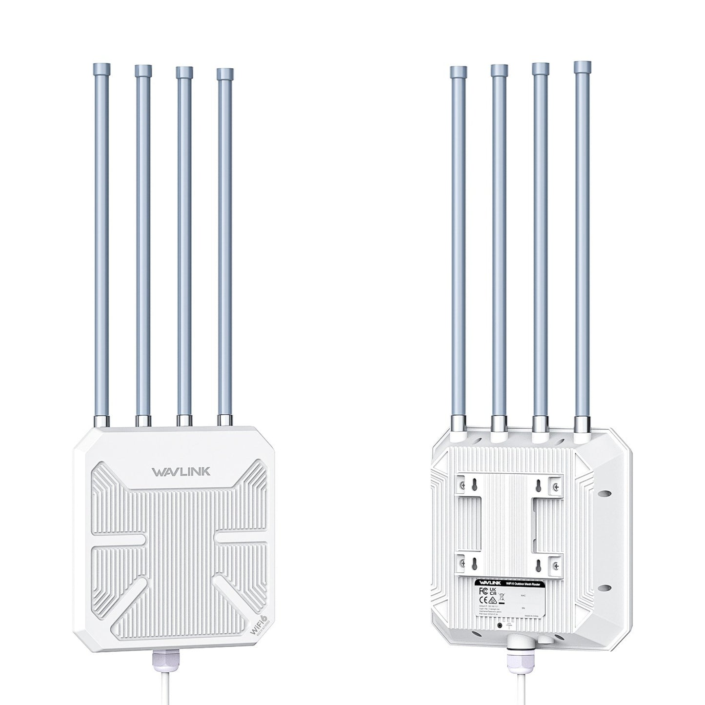 AX3000M Dual-Band Outdoor WiFi 6 Mesh Router, Waterproof & Portable, 573Mbps (2.4GHz) + 2402Mbps (5GHz)