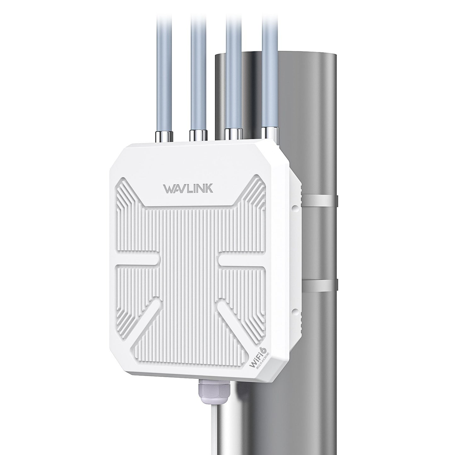 AX3000M Dual-Band Outdoor WiFi 6 Mesh Router, Waterproof & Portable, 573Mbps (2.4GHz) + 2402Mbps (5GHz)