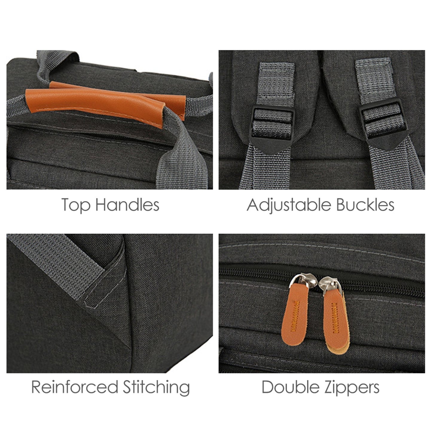 3-Piece Laptop Backpack Set: Unisex Travel, School, Business & College Bag with Shoulder Bag & Small Pocket