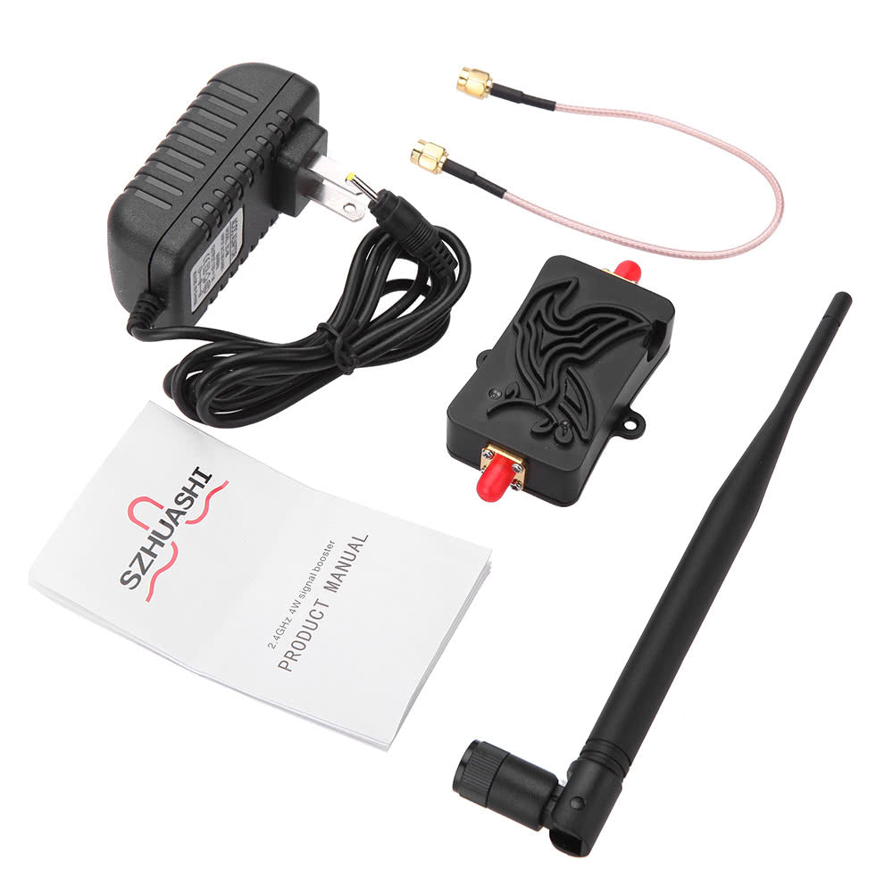 802.11b/g/n 2.4GHz WiFi Wireless Amplifier Router with Antenna - 4000mW Signal Booster & ZigBee BT Compatibility