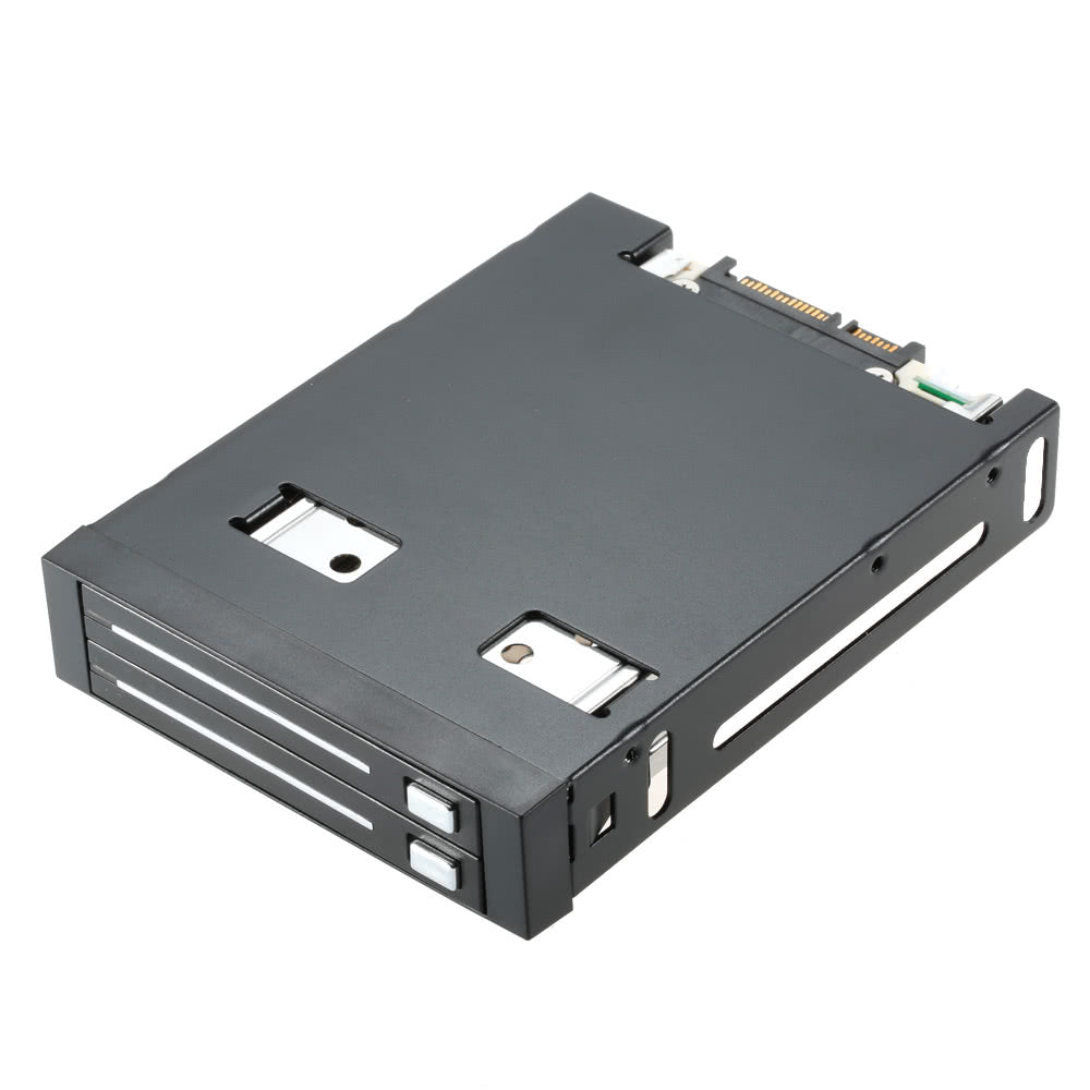 Dual Bay 2.5 SATA III HDD/SSD Tray Caddy Internal Docking Station with Hot Swap