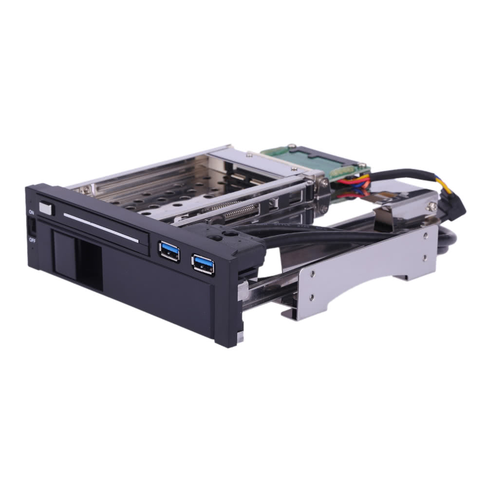 Dual Bay SATA III HDD & SSD Tray Caddy Docking Station with USB 3.0 Hot Swap