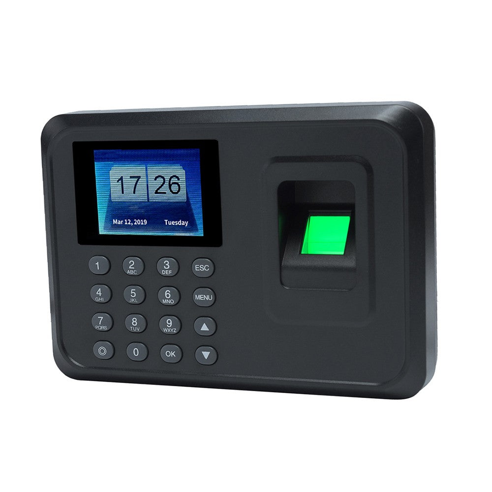 2.4-inch TFT LCD Biometric Fingerprint Attendance Machine with Password Clock - DC 5V