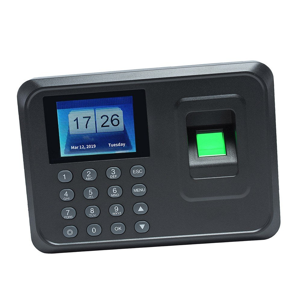 2.4-inch TFT LCD Biometric Fingerprint Attendance Machine with Password Clock - DC 5V
