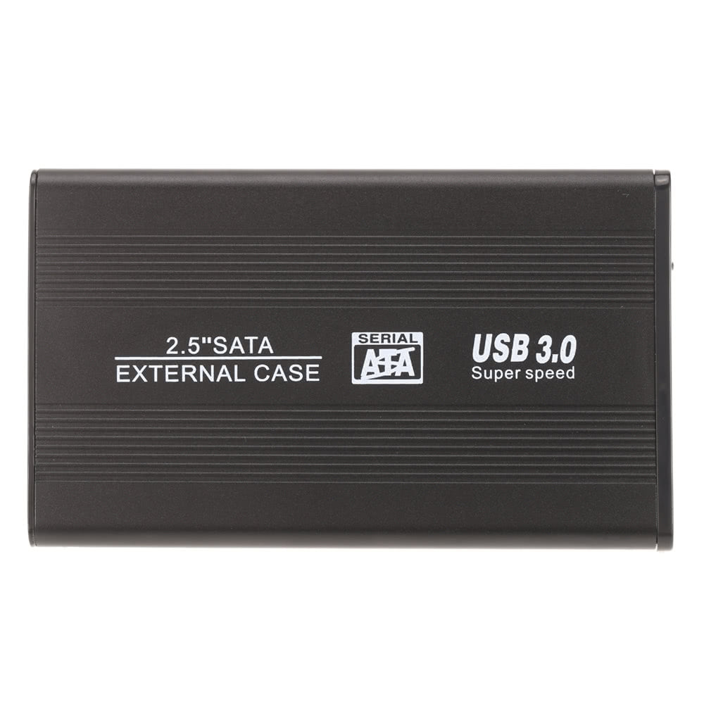 Aluminum 2.5 External Hard Drive Enclosure, Portable USB 3.0 SSD/HDD Case, Supports Up to 1TB