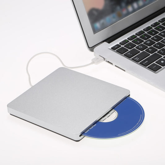 Ultra Slim USB 2.0 External Slot-in CD/DVD Writer & Reader for iMac, MacBook, PC & Laptops