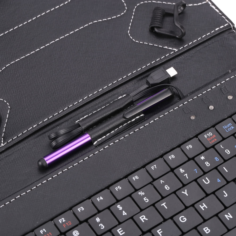 Magnetic PU Leather Folio Case for 7/8 Inch Android Tablet - Folding Stand Holder