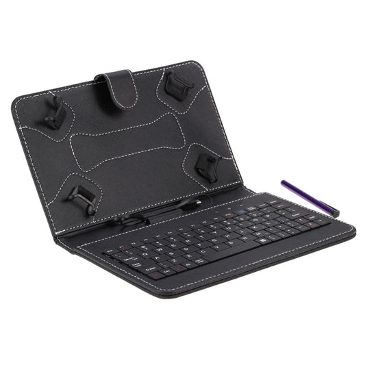Magnetic PU Leather Folio Case for 7/8 Inch Android Tablet - Folding Stand Holder
