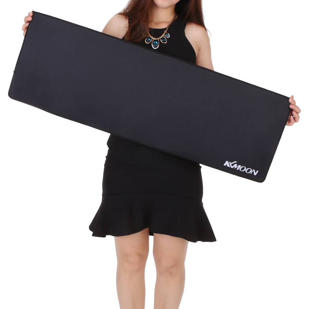 KKmoon Large Black Water-Resistant Anti-Slip Rubber Gaming Mouse Pad - 900x400x3mm