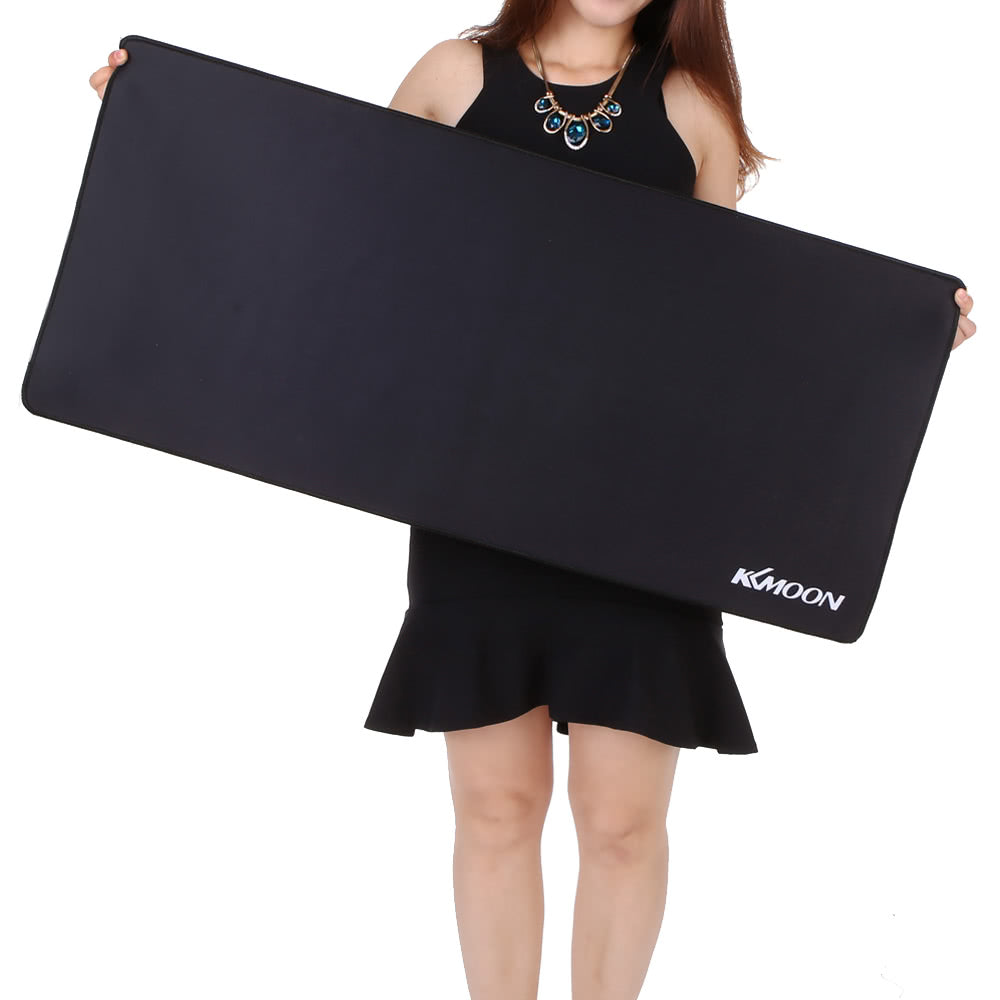KKmoon Large Black Water-Resistant Anti-Slip Rubber Gaming Mouse Pad - 900x400x3mm