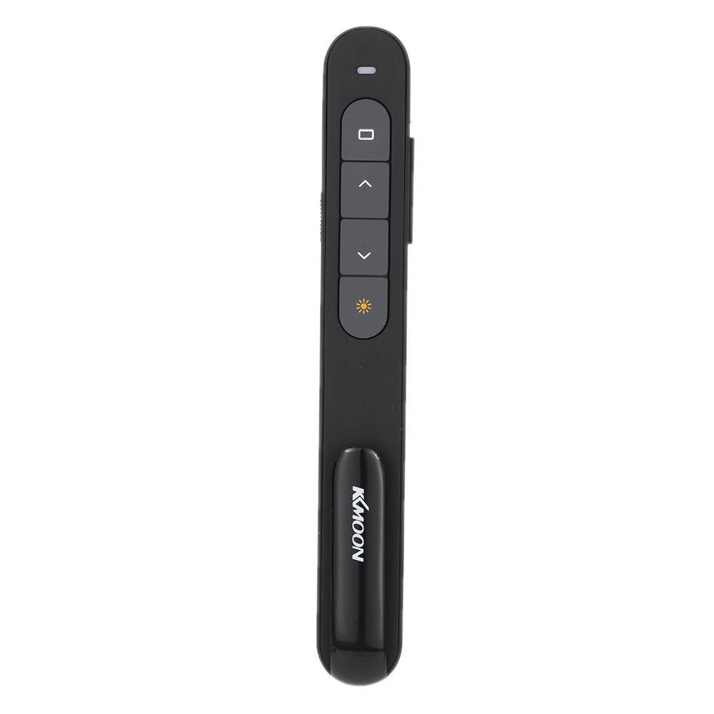 KKmoon Wireless PowerPoint Clicker Remote, 2.4GHz Laser Pen Pointer, PPT Presenter with USB Receiver, 10m Range, Hyperlink & Volume Control