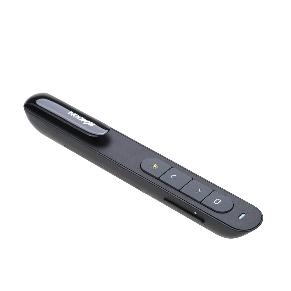 KKmoon Wireless PowerPoint Clicker Remote, 2.4GHz Laser Pen Pointer, PPT Presenter with USB Receiver, 10m Range, Hyperlink & Volume Control