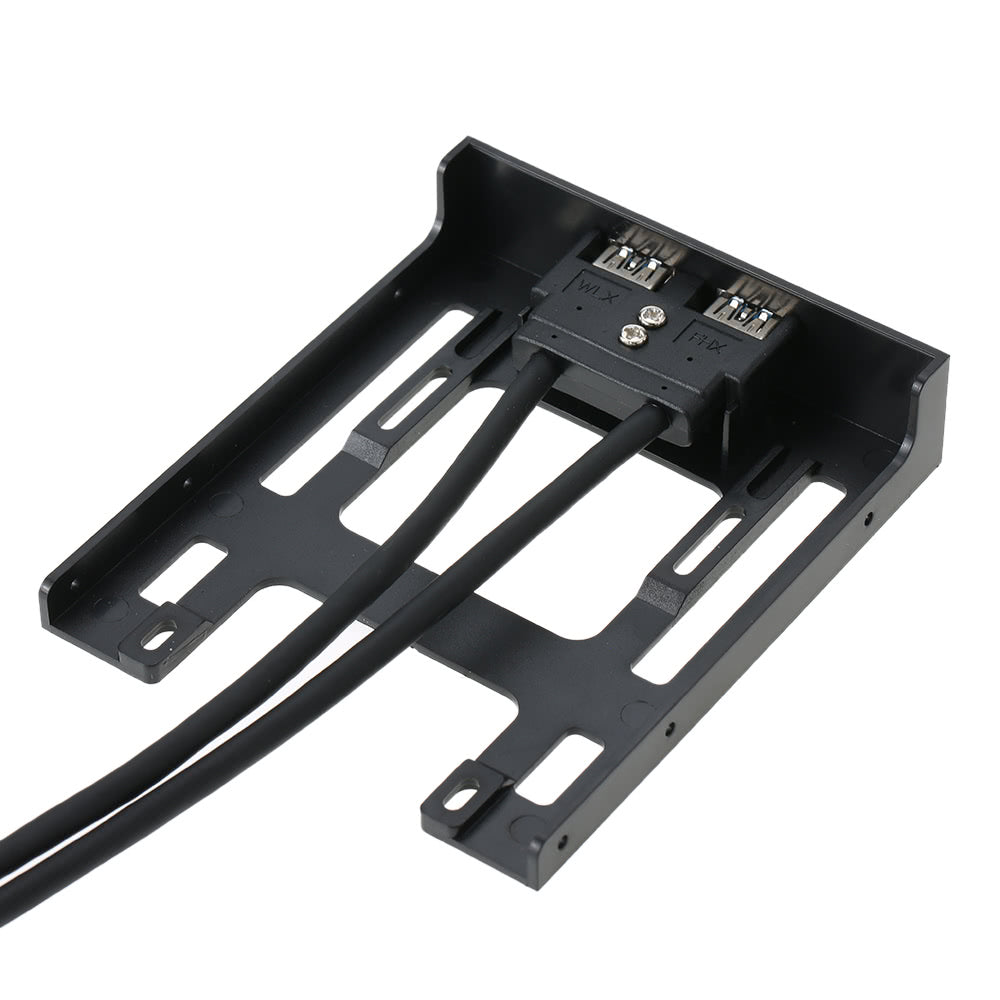 USB 3.0 Front Panel Hub with 2-Port Expansion for 2.5 Floppy Bay - 20 Pin to USB 3.0 Adapter Cable, 60cm for PC Desktop