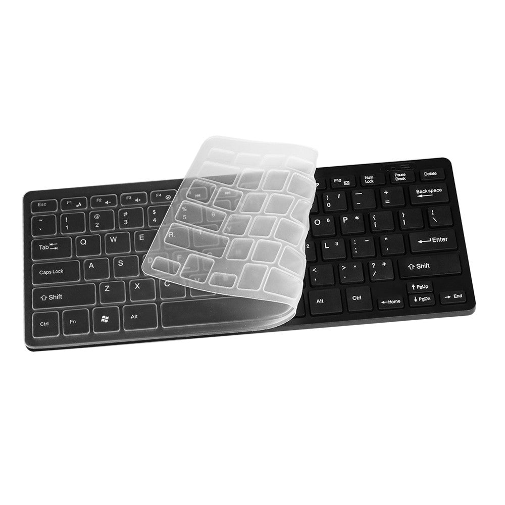 Ultra-Slim 2.4GHz Wireless Keyboard & Mouse Combo with Protective Cover