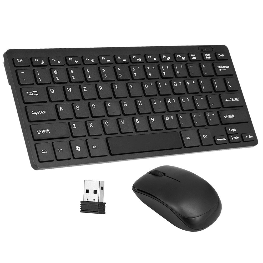 Ultra-Slim 2.4GHz Wireless Keyboard & Mouse Combo with Protective Cover