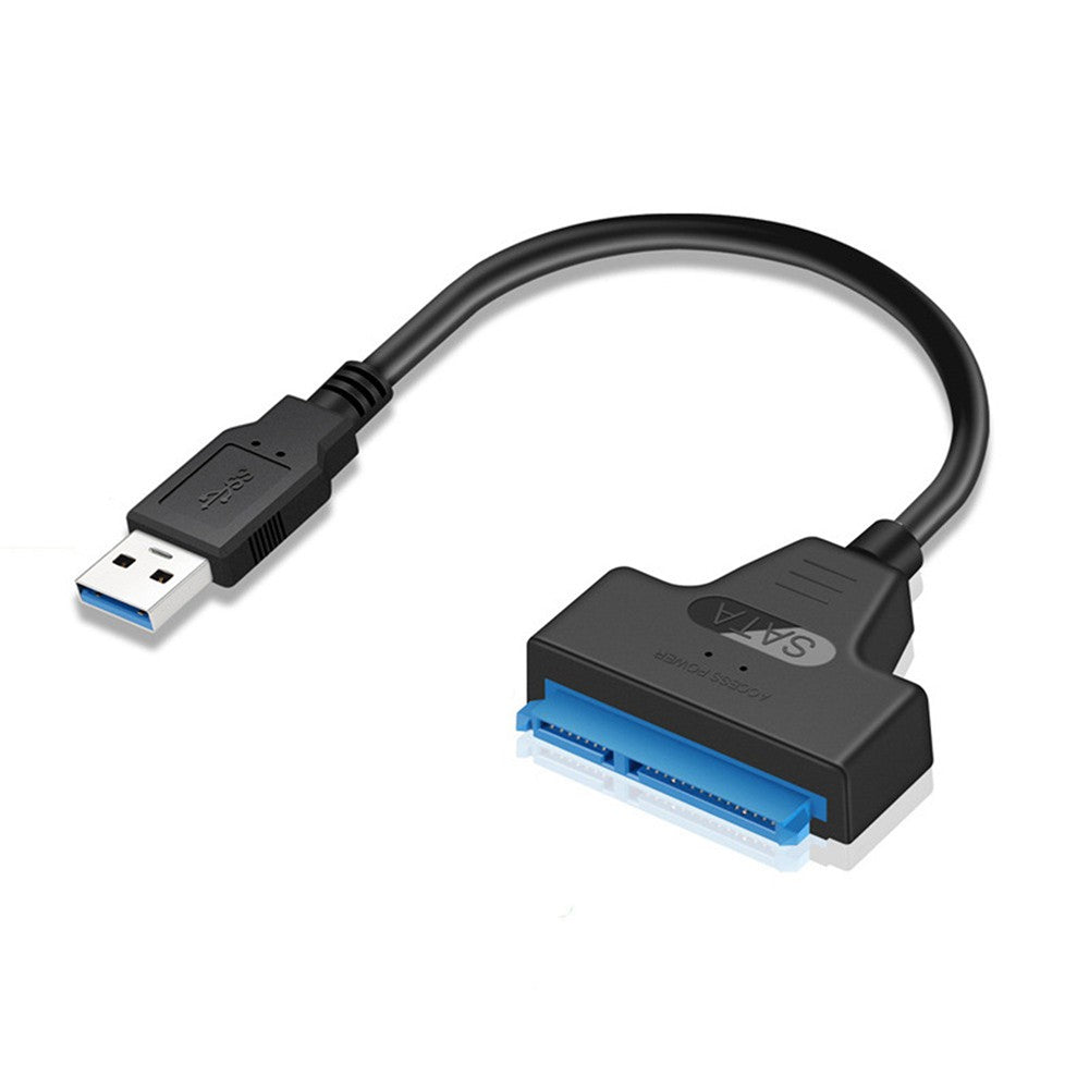 USB 2.0 to SATA Adapter Cable 22-Pin for 2.5 HDD/SSD Hard Drive on Laptop, Driver-Free