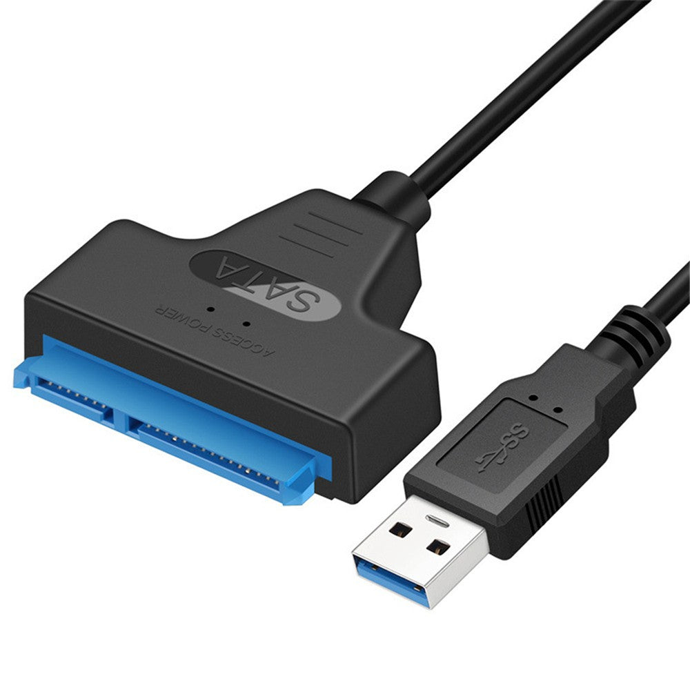 USB 2.0 to SATA Adapter Cable 22-Pin for 2.5 HDD/SSD Hard Drive on Laptop, Driver-Free