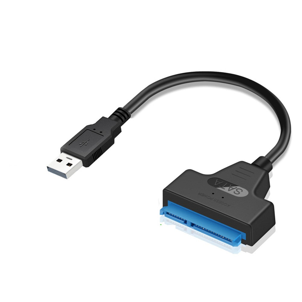 USB 2.0 to SATA Adapter Cable 22-Pin for 2.5 HDD/SSD Hard Drive on Laptop, Driver-Free