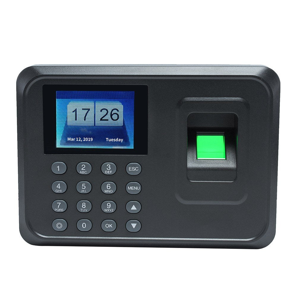 2.4 TFT LCD Biometric Fingerprint Time Attendance Clock with Password Access