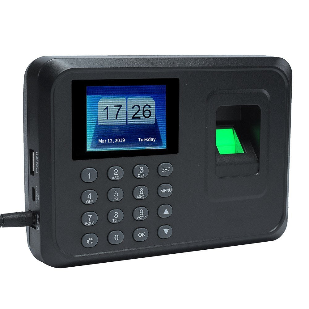 2.4 TFT LCD Biometric Fingerprint Time Attendance Clock with Password Access
