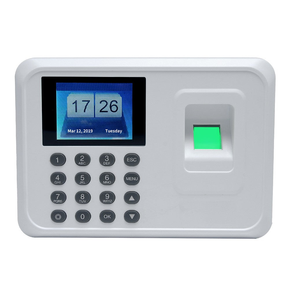 2.4 TFT LCD Biometric Fingerprint Time Attendance Clock with Password Access