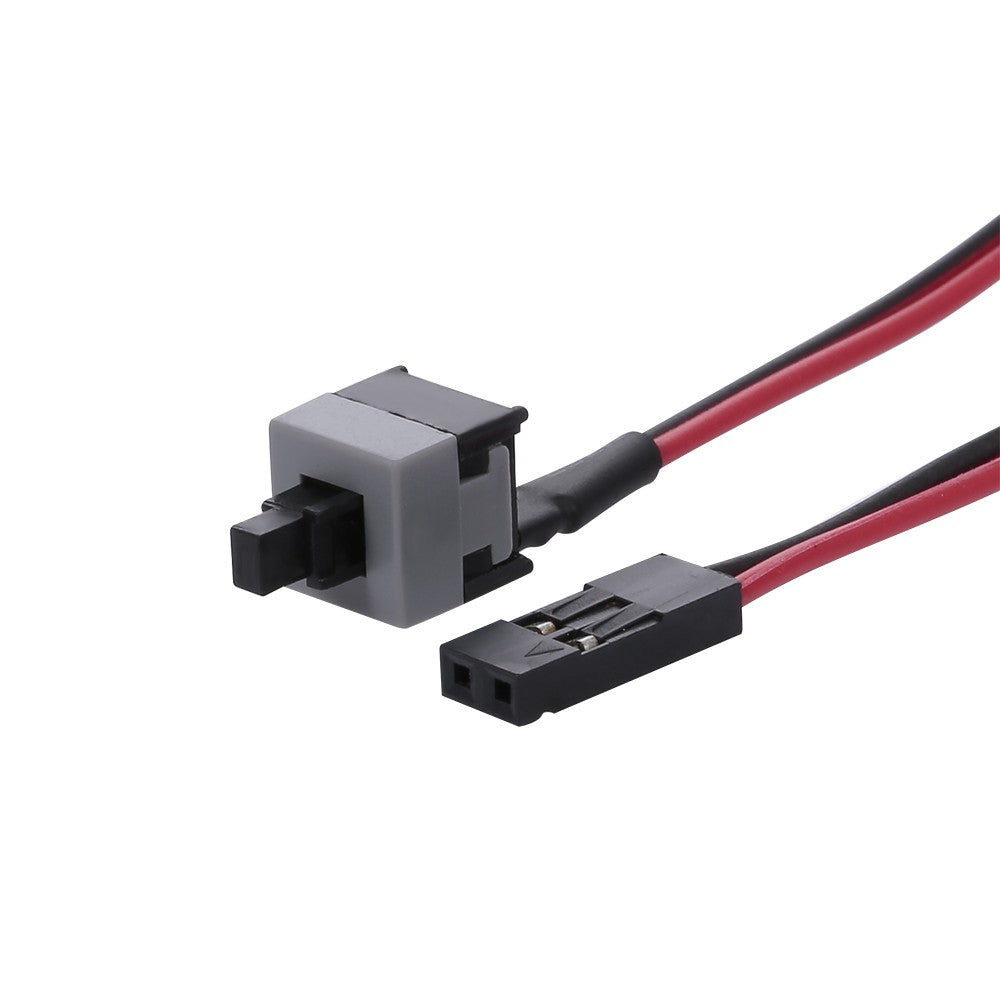 48cm 2-Pin PC Power Cable with On/Off Reset Push Button for ATX Motherboard