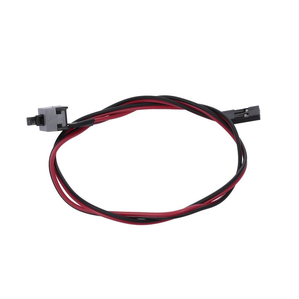 48cm 2-Pin PC Power Cable with On/Off Reset Push Button for ATX Motherboard