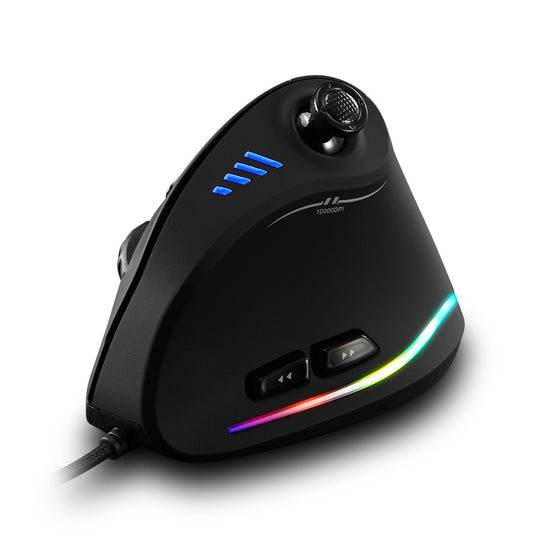 Vertical Wired Gaming Mouse, Zelotes C-18 - 11 Programmable Buttons, 10000DPI, RGB, On-board Memory