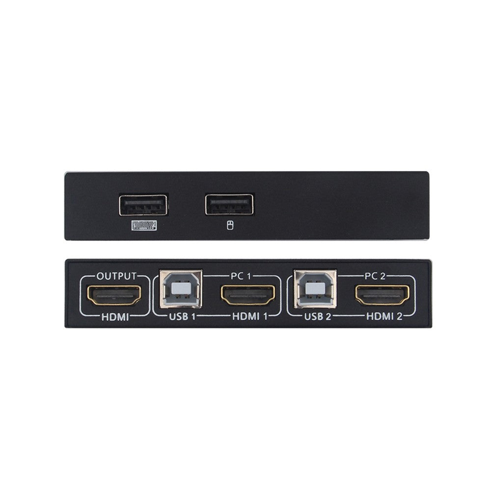 AIMOS 4K HDMI KVM Switch 2x1 - USB Keyboard Mouse Display Synchronization Controller