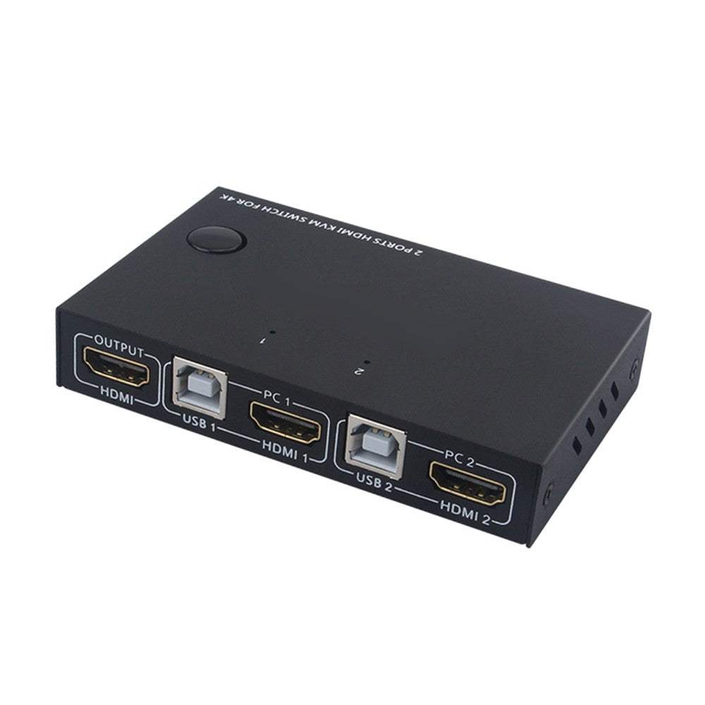 AIMOS 4K HDMI KVM Switch 2x1 - USB Keyboard Mouse Display Synchronization Controller