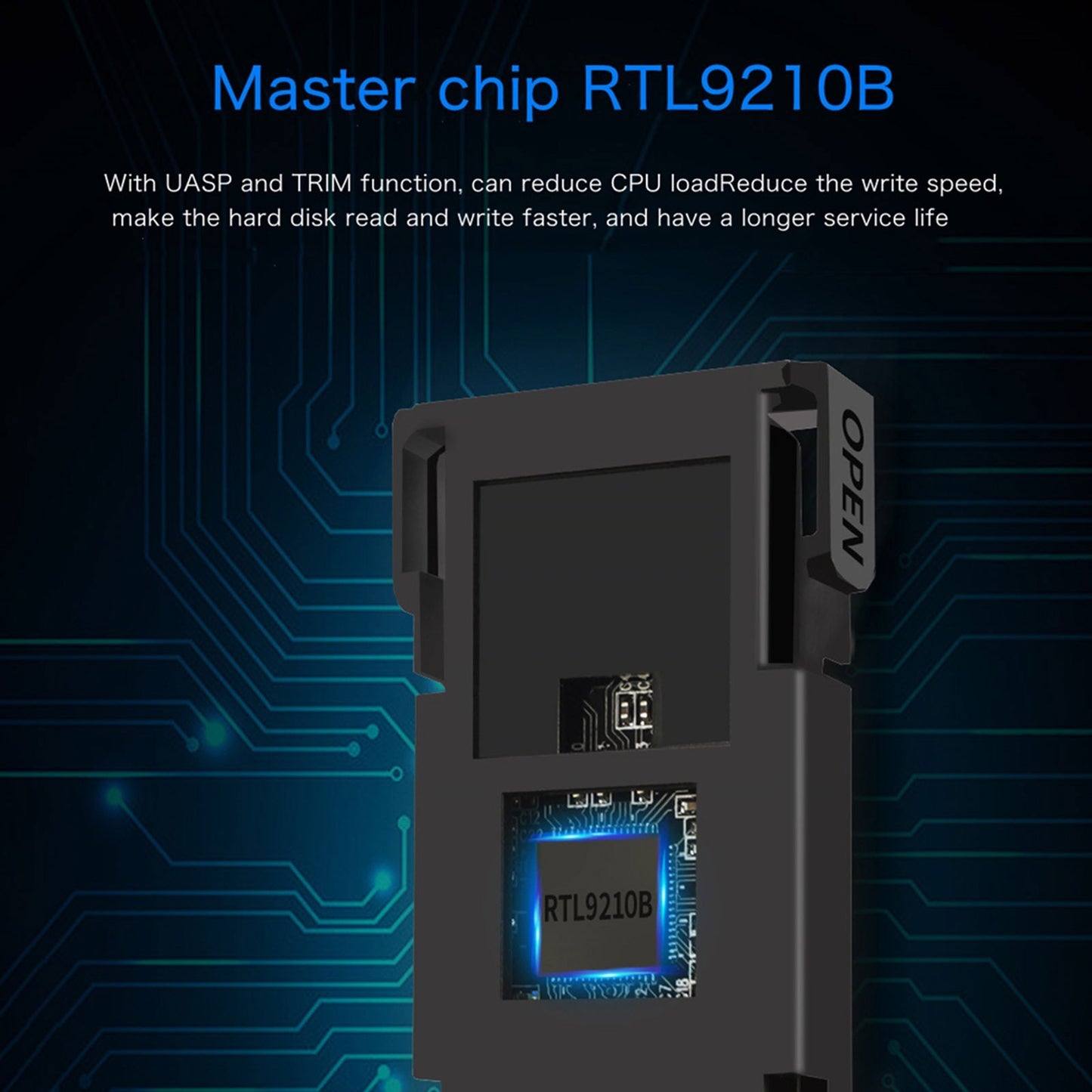 M.2 SSD Enclosure NVMe PCIe & NGFF SATA to USB-C 3.1 Adapter Dual Protocol Case