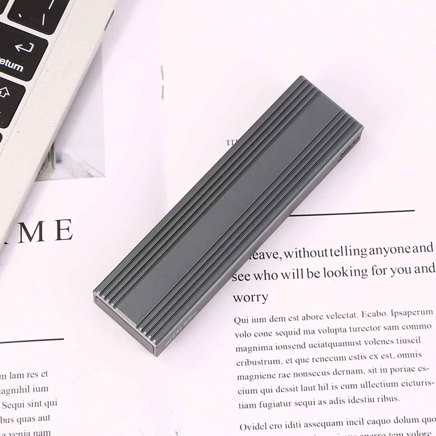 M.2 SSD Enclosure NVMe PCIe & NGFF SATA to USB-C 3.1 Adapter Dual Protocol Case