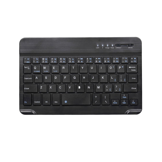 Ultra-Slim 7-Inch Wireless Bluetooth 3.0 Keyboard for iOS, Android, Windows Tablets & Smartphones - Black